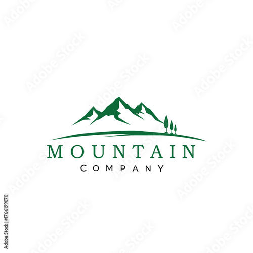 mountain landscape vector illustration