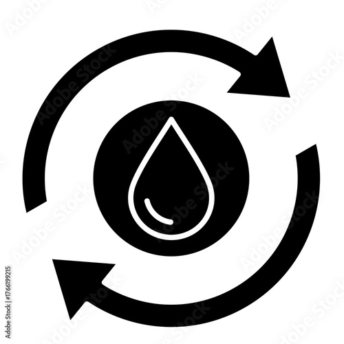 Water Energy   Icon Element For Design
