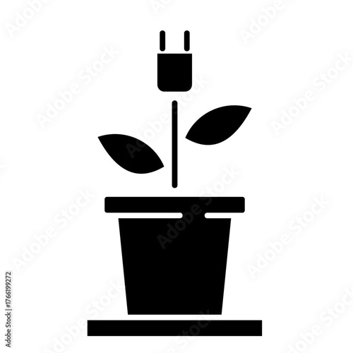 Biomass Energy   Icon Element For Design