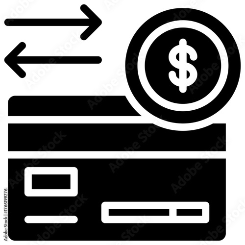 Transaction icon isolated on white background. vector illustration icon for business to consumer