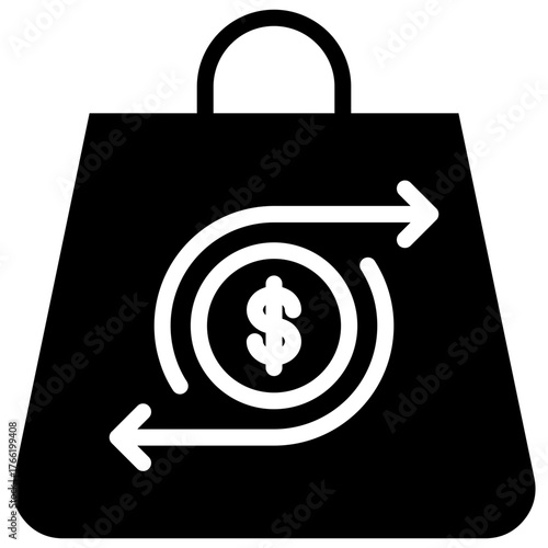 Purchasing icon isolated on white background. vector illustration icon for business to consumer