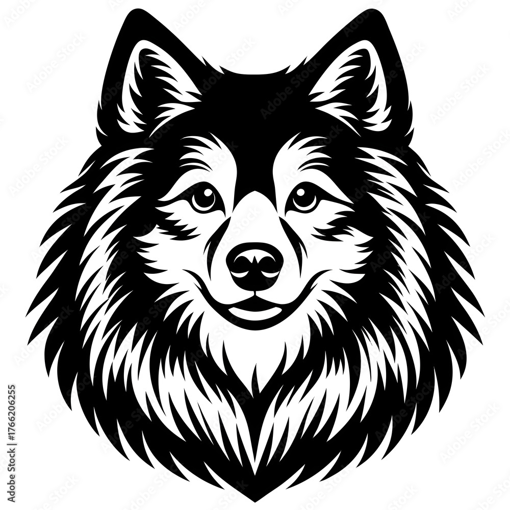 Naklejka premium vector illustration of a wolf