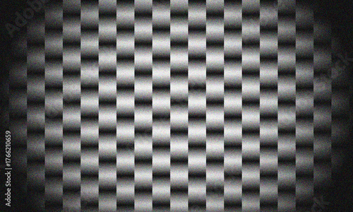 Abstract carbon fiber texture pattern grayscale repeating square weave background