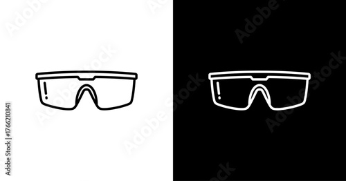 Safety Glasse Icon Set Multiple Style Collection