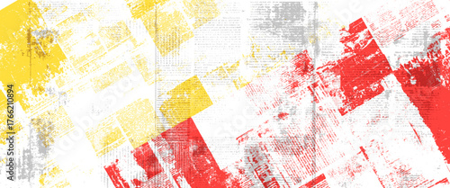 Vector Multicolor Brush old newspaper Background	