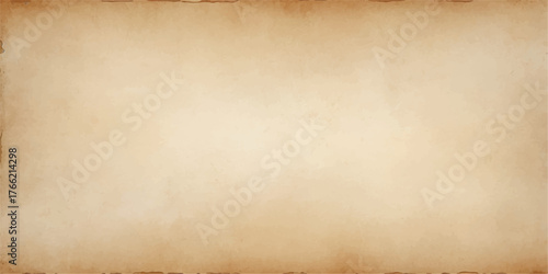 Aged brown paper texture background with vintage parchment and grunge stains