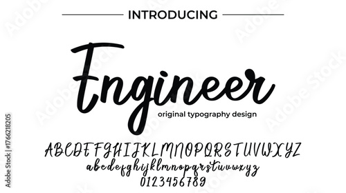 Engineer - Elegant Script Font for Smooth Handwritten Design and Creative Typography