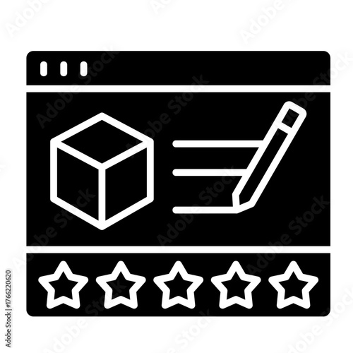 Product Rating  Icon Element For Design	
