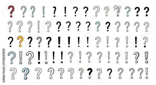 Question and Exclamation Marks: A Visual Representation of Inquiry and Emphasis.