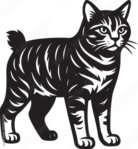 american_bobtail_cat_stencil_bw.eps