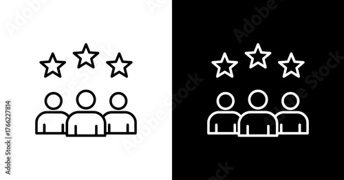 Talent White Icon Set Design
