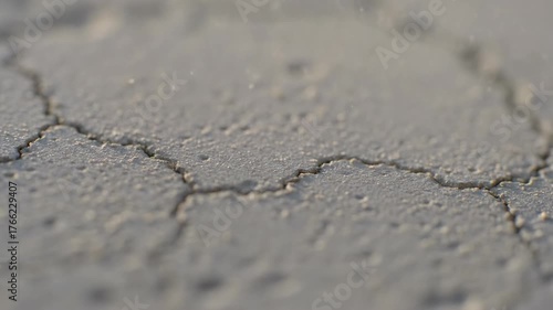 Wallpaper Mural Extreme slow motion macro shot revealing microscopic details of a textured concrete wall with natural cracks and dust particles settling close-up, raw, textured concrete wall Torontodigital.ca