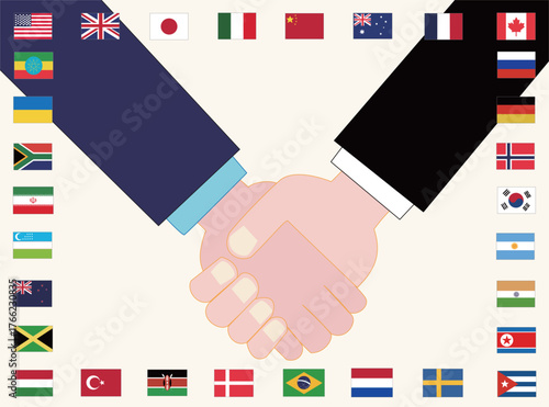 世界平和を願うイラスト素材です。