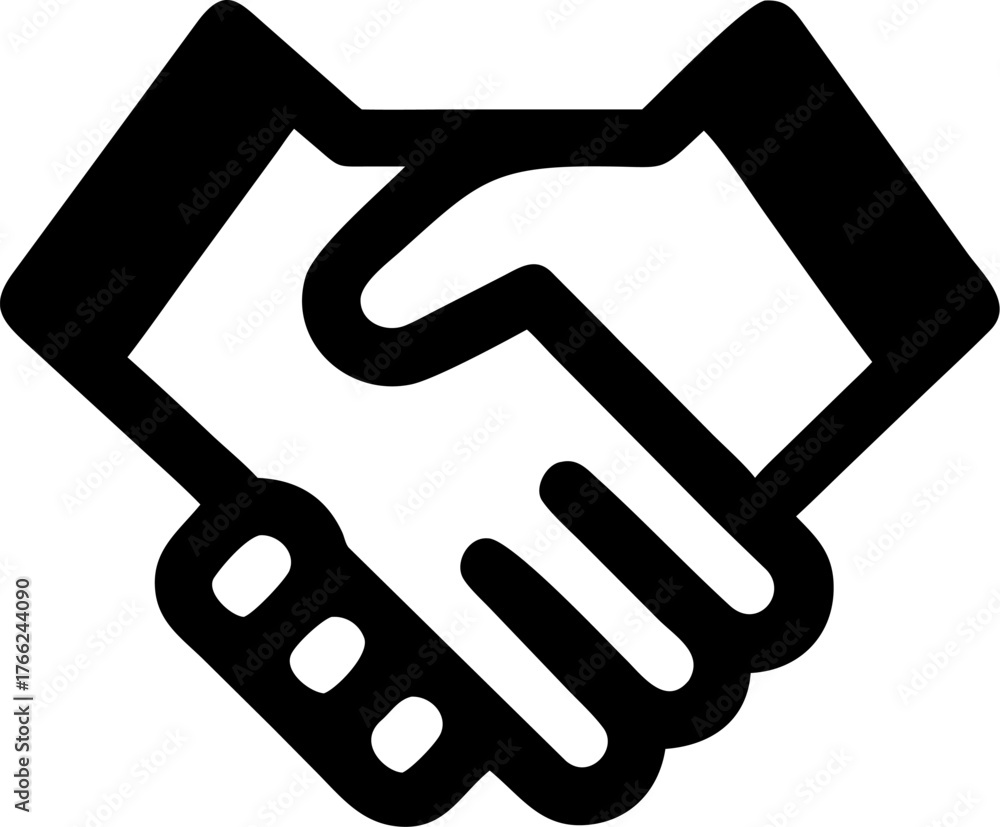 Fototapeta premium handshake icon