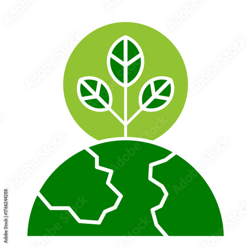 Global Sustainability Icon Element For Design
