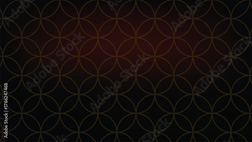 Dark Brown Gradient with Interlocking Circles Pattern