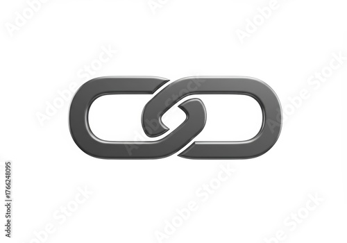 Interlocked chain links representing connection, integrity, and security