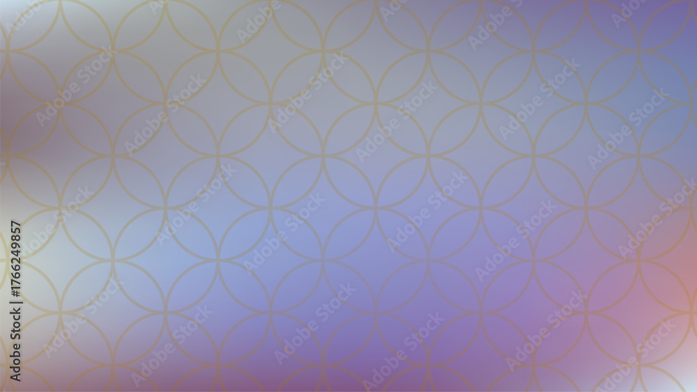Fototapeta premium Soft Gradient with Overlapping Circles Pattern abstract
