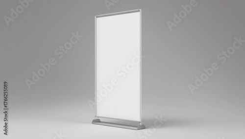 A4 A3 PVC PP paper Table Top Set Stand Mini Roll Up Banner,Pull Up Banner Standee Banner Stand,Table Banner Stand,Banner Stands Product. 3d render illustration