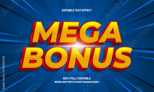 mega bonus editable text effect for titles and promotion
