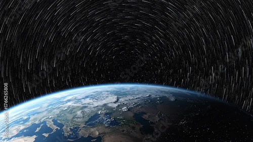 Earth and Stars - A Cosmic Journey Through the Night Sky and Our Beautiful Planet