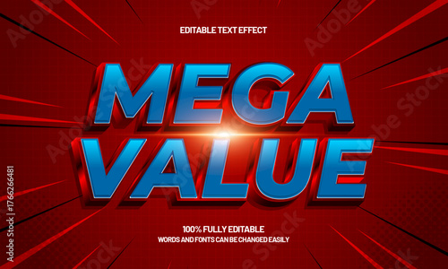 mega value editable text effect for titles and promotion