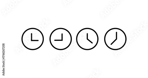 Detailed Time Indicator Graphics Bundle – Editable Vector Artwork