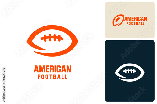 Football logo with a neat and clean lineart style