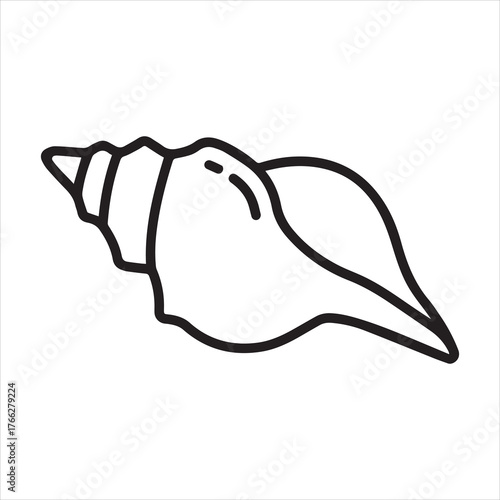 Icon of a sea snail or mollusk shell