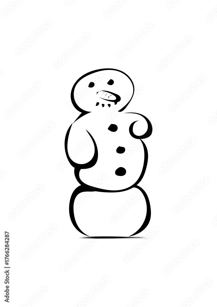 Fototapeta premium Schneemann