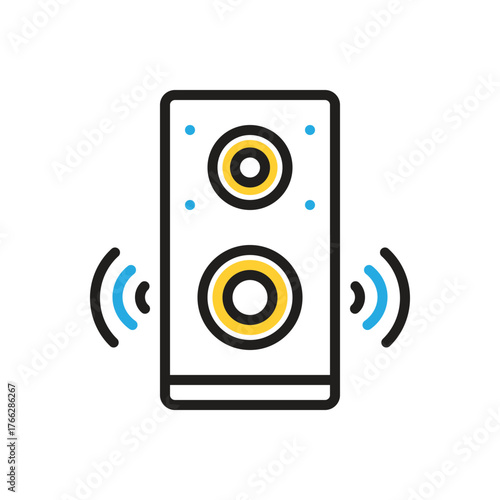 Multi color icon for sound