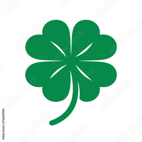 Good luck four leaf clover Vector Design Illustration Clipart