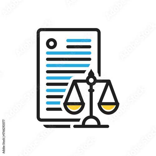 Multi color icon for laws