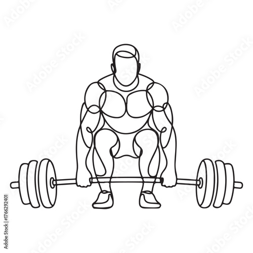 Man lifting dumbbell