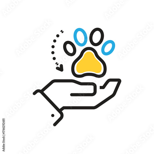 Multi color icon for adoption