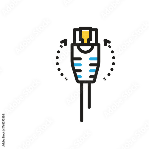 Multi color icon for ethernet