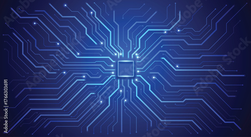 Circuit board. Technology background. Central Computer Processors CPU concept. Motherboard digital chip.