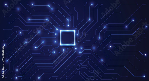 Circuit board. Technology background. Central Computer Processors CPU concept. Motherboard digital chip.
