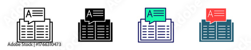 Writing  Icon Set Multiple Style Collection