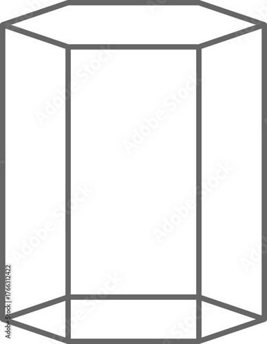 도형-입체-육각형-육각기둥-입체도형-선-라인-비어있는