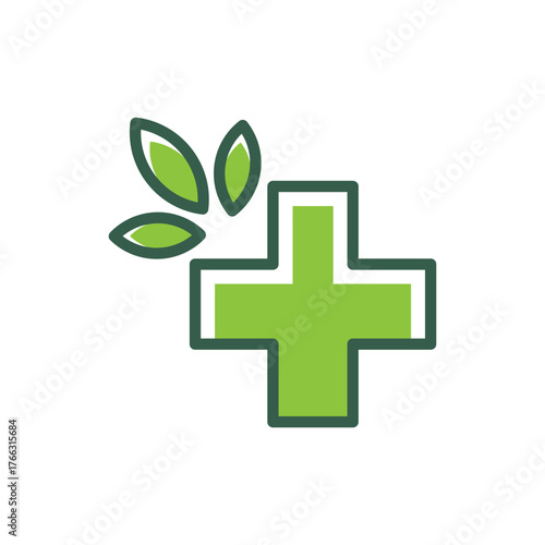Natural medicine logo icon