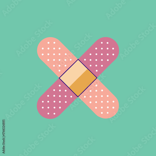 vector illustration of a bandage