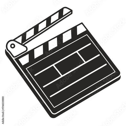 movie clapper board icon