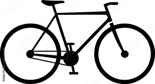 silhouette of a bicycle