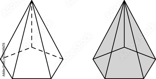 Educational Geometric Shapes Set icon Heptagon, Cube, Cylinder, Cone, Segment, Angle, Triangle, Scalene, Pentagon, Trapeze, Octagon, Pie, Rhombus, Cubold, Square Pyramid, Prism, Sphere, Hemisphere