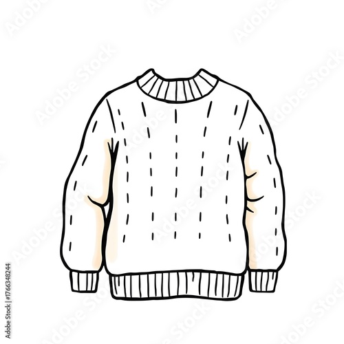 cozy sweatshirt watercolor illustration