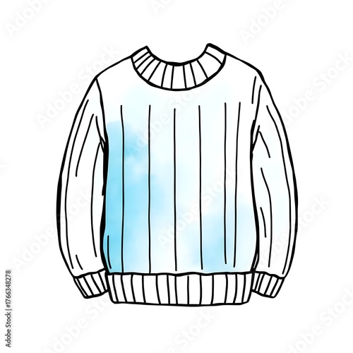 cozy sweatshirt watercolor illustration