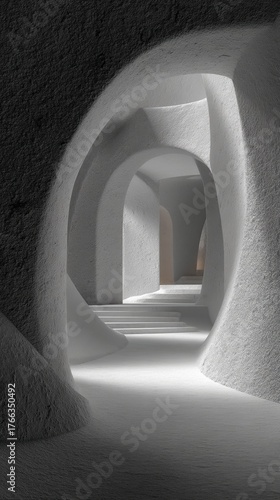 Monochrome conceptual study of texture and form