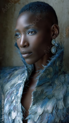 Refined portrait study highlighting defining silhouettes