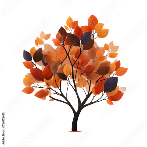 autumn tree vector